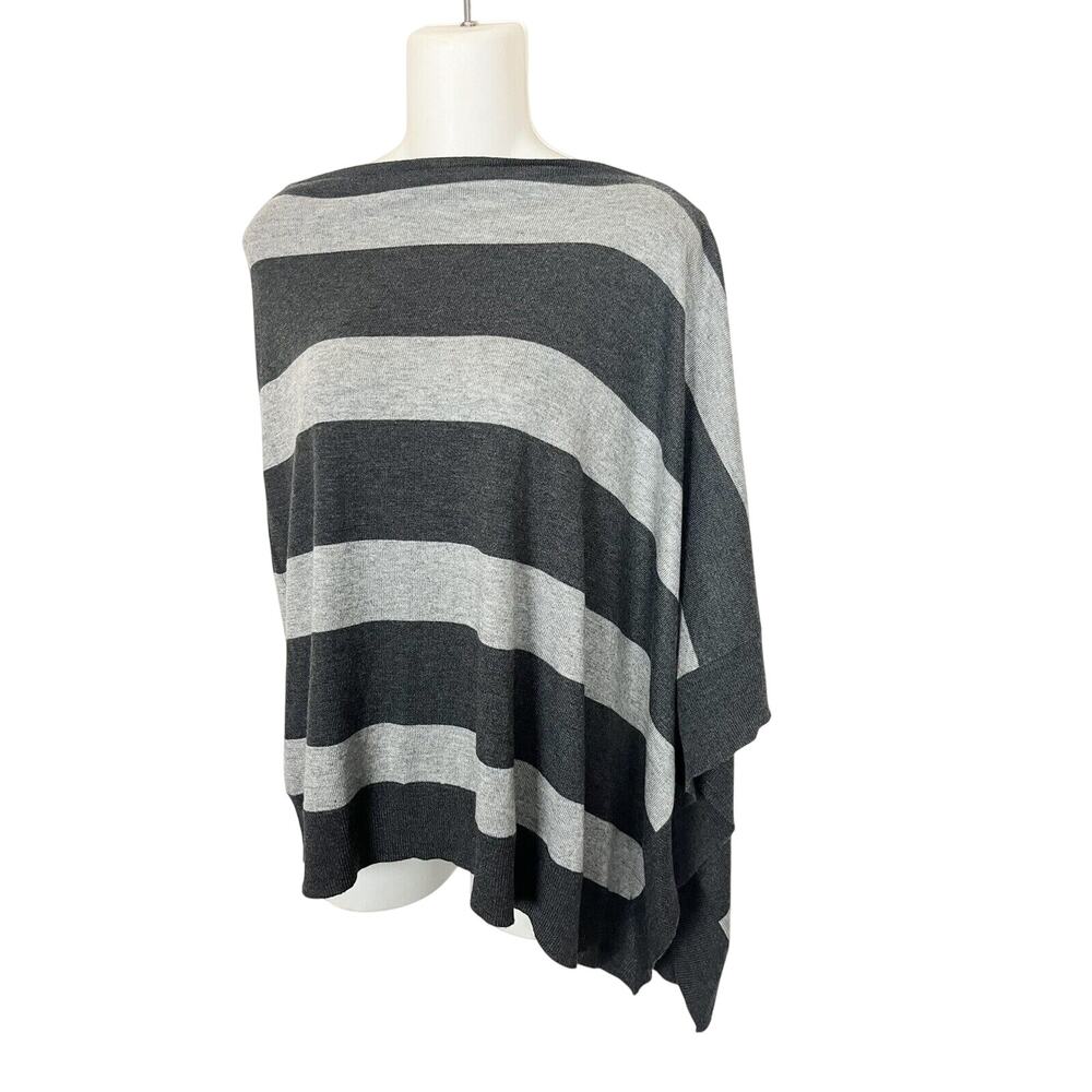 Kerisma Women's Gray Poncho Top Sweater One Size Eden